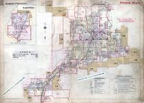 Index Map, Akron 1915 Revised 1919 Including Barberton - Cuyahoga Falls - Kenmore